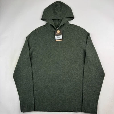 Royal Robbins Unisex Medium Green 100% Merino Wool Long Sleeve Hooded Sweater - Image 1 of 4