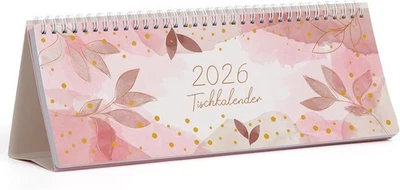 INDEME 2026 Tischkalender - Wochenplaner 2026 von Januar 2026 bis Dezember 2026