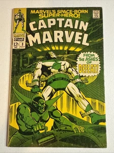 Captain Marvel #3 (Prisoner of The Super Skrull!) 1968 Silver Age - Picture 1 of 11