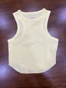 Juniors Women’s Wild Fable Yellow Tank Top Crop XS NWOT - Picture 1 of 2