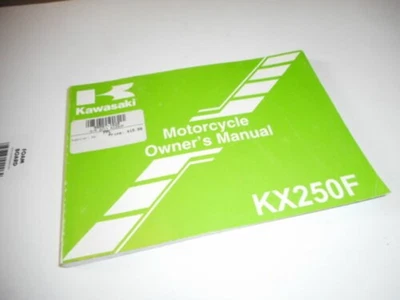 KAWASAKI KX250F KX250YBF OEM Manual del propietario 2011 99987-1626 Foto 1 de 4