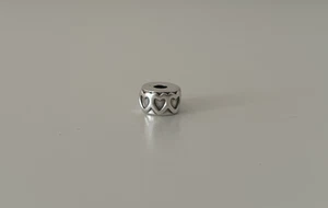Pandora Gereihte Herzen Clip Sterling Silber - Bild 1 von 4