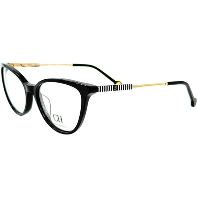 Marco de gafas de plástico para mujer Carolina Herrera VHE817 0700 negro 53-16 con estuche Foto 1 de 4
