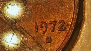 1972 S Lincoln penny with error double die - Picture 1 of 7