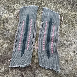 ORIGINAL WWII WW2 German Army Panzer Enlisted Man Bevo Collar Tab Pair Unissued - Bild 1 von 2