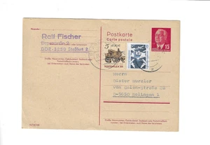 ALEMANIA 1990 Postal enviada desde Stassfurt a Solingen - Imagen 1 de 2