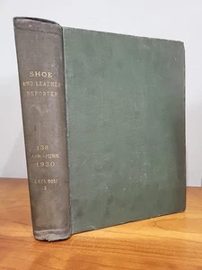 1920 Apr-June Shoe and Leather Reporter Bound Magazines Art Deco Print Ads - Picture 1 of 12