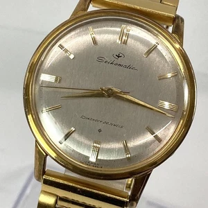 Orologio automatico SEIKO Seikomatic 20 gioielli quadrante oro usura delicata - Foto 1 di 8