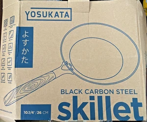 NEU 10 1/4" YOSUKATA Schwarz Kohlenstoffstahl Pfanne - Bild 1 von 8