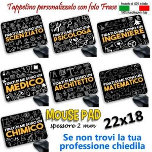 Tappetino Mouse Pad Personalizzabile Professioni - Foto 1 di 8