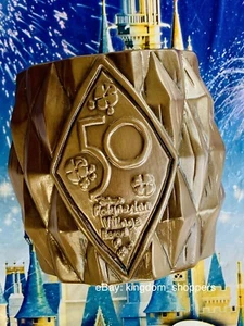 AS IS Walt DISNEY World Polynesian 50th Anniversary Pineapple Tiki Mug Lapu Lapu - Picture 1 of 3