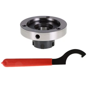 Portabrocas ER-32 100 mm diámetro cojinete acero compacto 3 orificios para torno de fresado - Imagen 1 de 18