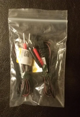 COMPASS HEALTH BRANDS 2 Pack Premium Replacement Lead Wires for TENS and EMS units 45" Length Black