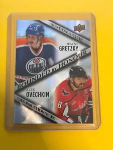2024 UPPER DECK TIM HORTONS DOUS BOUNDED BY HONOUR WAYNE GRETZKY/ ALEX OVECHKIN - Picture 1 of 2
