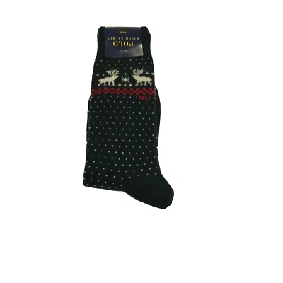 Calcetines Polo Ralph Lauren Tema Alce/Ciervo Verde Mezcla Lana Para Hombre Talla 10-13 Nuevos con Etiquetas Foto 1 de 4