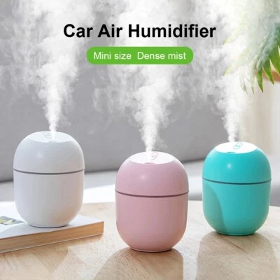 220ml USB LED Mini Car Home Air Humidifier Aroma Oil Diffuser Mist Purifier - Image 1 of 4