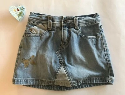 Falda vaquera Levi Strauss Signature para niña bordada mariposa talla M Foto 1 de 4