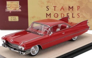 rare resin-modelcar 1/43 CADILLAC COUPE DE VILLE 1959 - pastello red - ltd.ed.80 - Picture 1 of 2