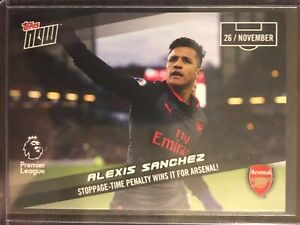 2017 Topps Now PL Premier League #63 Alexis Sanchez Arsenal