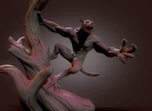 Figura Hombre Lobo, Regalo Halloween, Impreso en 3D - Imagen 1 de 34