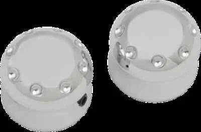 Juego de tapa de eje delantero cromado Covington con hoyuelos Harley Street Glide Trike 10-11 Foto 1 de 3