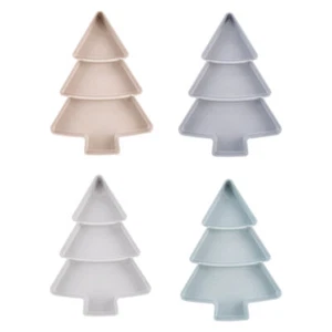 Christmas Tree Serving Dish Fruit Plates Tray Snack Appetizer Trays Tree Shape - Picture 1 of 16
