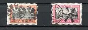 Danzica 1925 lotto 212/13 usato con timbro in sughero - Foto 1 di 2