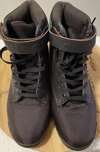 Stivali da trekking Gucci marroni in pelle a righe US 11 - Foto 1 di 9