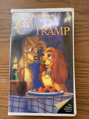 First Edition Disney Lady and the Tramp VHS Video Tape Black Diamond Classics - Image 1 of 4