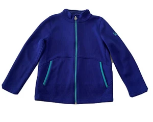 Spider Jacket L Juniors 14/16 Blue Purple Long Sleeve Pockets Full Zip - Picture 1 of 11