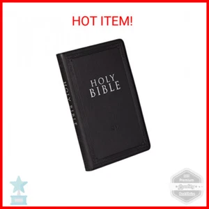 KJV Holy Bible, Gift Edition Faux Leather, King James Version, Black Imitation L - Bild 1 von 2