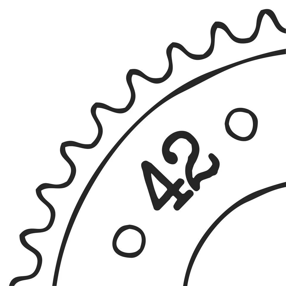 Sprocket 42 Tooth (Parts 520) Honda Varadero 125, 01-13 (JC32) - Image 1 of 1