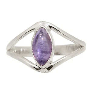 Natural Amethyst - African 925 Sterling Silver Ring Jewelry s.8 ALLR-31794 - Picture 1 of 1