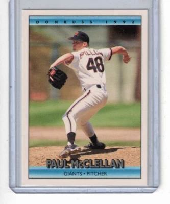 1992 Donruss #700 Paul McClellan - Giants - Image 1 of 2