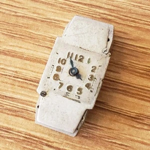 1934 Elgin USA 35020346 Vintage Rectangle Watch Movement Watchmaker Part WP2 - Picture 1 of 10