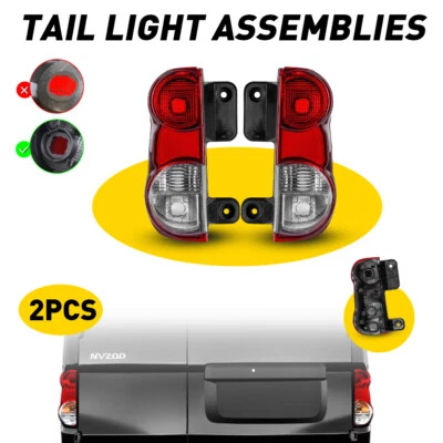 For 2013-2018 Nissan NV200 Tail Light Rear Brake Stop Lamp Left + Right Side Foto 1 de 4