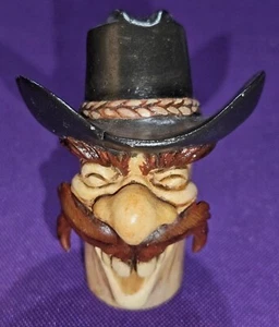 21/2" große Cowboy Kopf Figur Scuplture - 2006 Epic Productions - Bild 1 von 8