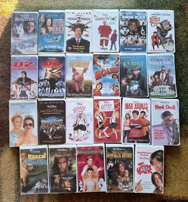 Disney live action VHS lot Eloise Princess Diaries Mighty Ducks Holes Darn Cat Foto 1 de 4