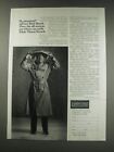 1991 Lands' End Triple Threat Trench Coat Ad - Be Prepared! Advises Rick Rusch.