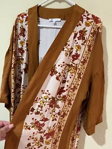 DR2 por Daniel Rainn Rayón Floral Vintage Inspirado Kimono Top Cubierta Talla M/L V1 - Imagen 1 de 7