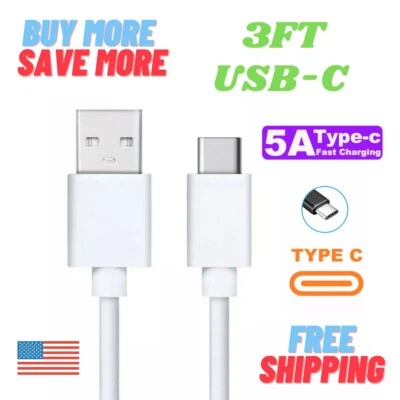 OEM Samsung USB-C Type C Fast Charging Cable Galaxy S8 S9 S10 Plus Note 8 9 - Image 1 of 4