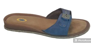 Dr. Scholls Womens Heaven Slides Sandals Rubber Outsole Buckle Slip On 8M - Picture 1 of 10