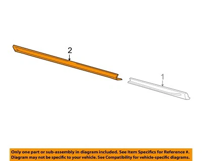 Balancín trasero de moldura exterior Ford OEM 15-19 Transit-150 Mldg BK3Z6110176AE Foto 1 de 2