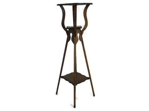 Art Nouveau Deco Ornate 3 Tier Pedestal Table Plant Bonsai Stand Country Style Cover