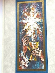 16 First Communion Thank You Note Cards Vintage Gold Chalice New Old Stock Boxed - Picture 1 of 8