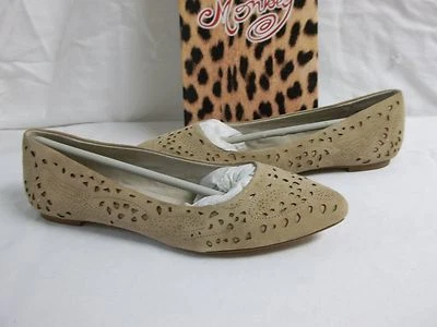 Naughty Monkey Size 8.5 M A Perfect Point Cream Leather Flats New Womens Shoes - Image 1 of 4