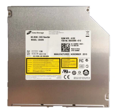 Slot Load CA40N Blu-ray Reader Drive For Dell Alienware M15x M17x M18x R1 R2 R3 - Image 1 of 4