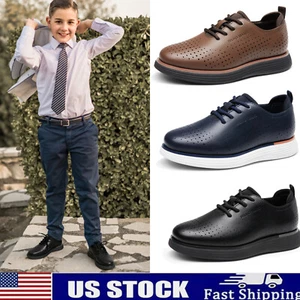 Bruno Marc Boy's Fashion Dress Sneakers Oxfords Casual Shoes for Weddings - Picture 1 of 24