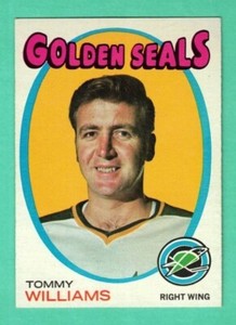 (1) TOMMY WILLIAMS  1971-72 TOPPS # 31 SEALS NM-MT  CARD (H4184)