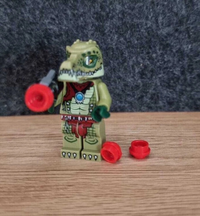 LEGO Minifigur Figur Legends of Chima Crawley Feuer Waffe Eis Krokodil - Bild 1 von 1